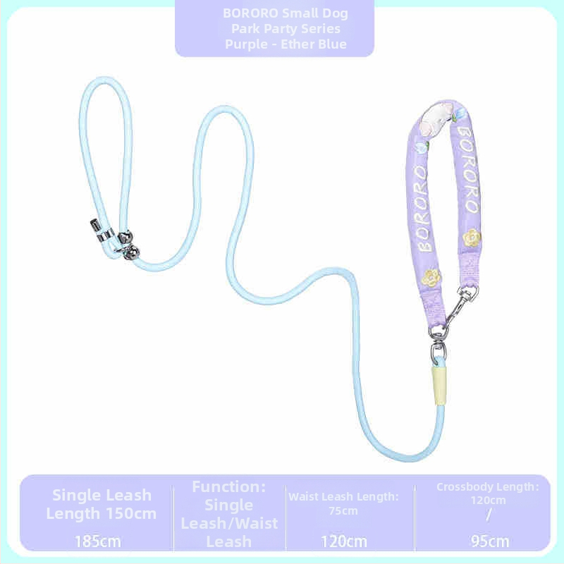 Кучешка каишка за разходка с експлозивно-устойчиво P-лента, полиестер, марка Bororo/baolele – въже за дресировка
