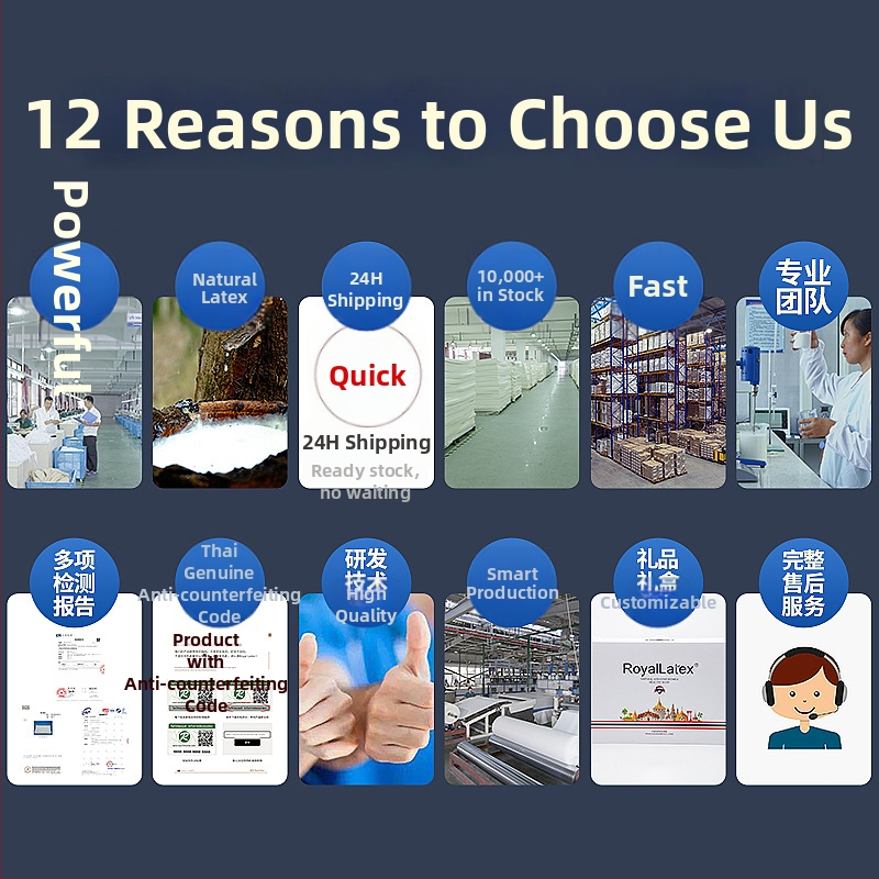 Royal Knight vankúš z prírodného latexu, obsah latexu 90%+, obdĺžnikový tvar, hmotnosť 1,5–2 kg, pletená tkanina