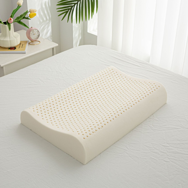 Латексова възглавница ROYAL KNIGHT, естествен латекс 90%+, правоъгълна форма, тегло 1,5–2 кг, плетена тъкан