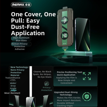 Remax protector de ecran din sticlă temperată, tip frontal, Es-01/Es-02, HD, pentru iPhone