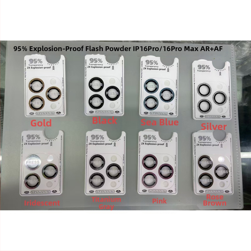 Protecție de lentilă din sticlă temperată pentru iPhone 11–14 Pro/Max (HD, rezistent la explozie, rezistent la praf, anti-amprentă, anti-cădere)