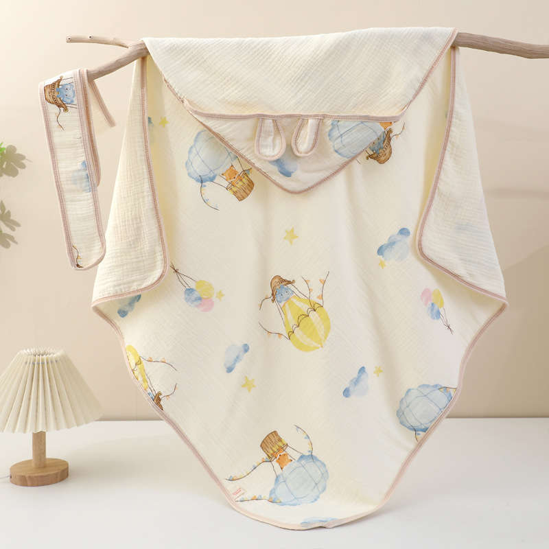 Deka za grljenje novorođenčadi, 100% pamuk izvana i punjenja, sve sezone, karikaturni uzorak, sigurnost klase A