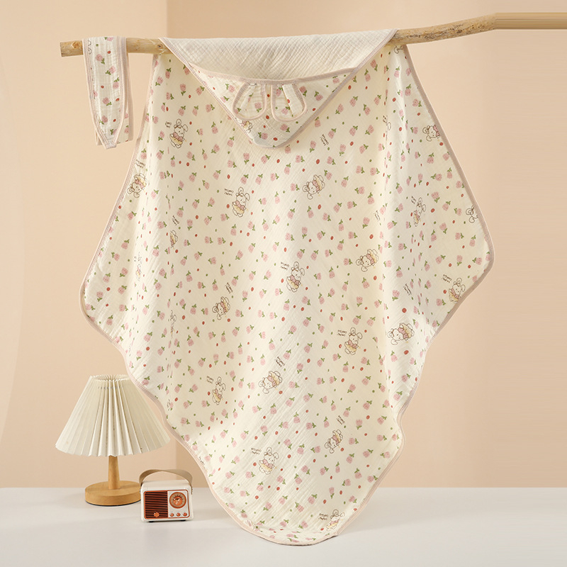 Deka za grljenje novorođenčadi, 100% pamuk izvana i punjenja, sve sezone, karikaturni uzorak, sigurnost klase A
