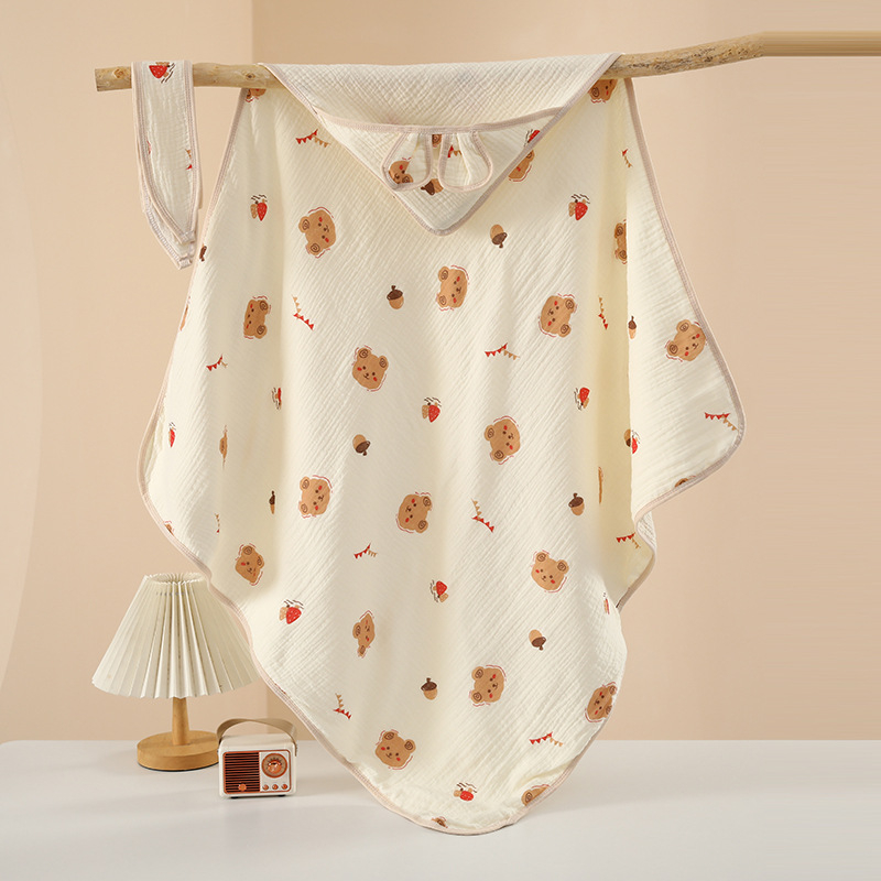 Deka za grljenje novorođenčadi, 100% pamuk izvana i punjenja, sve sezone, karikaturni uzorak, sigurnost klase A