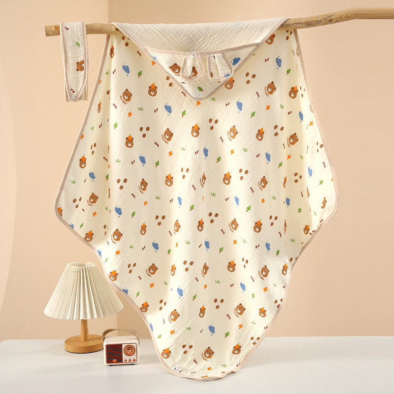 Deka za grljenje novorođenčadi, 100% pamuk izvana i punjenja, sve sezone, karikaturni uzorak, sigurnost klase A