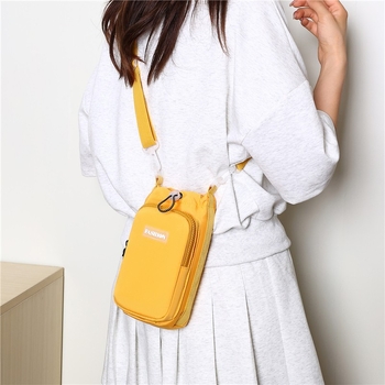 Najlon torbica za bocu s vertikalnim kvadratnim oblikom, zatvaračem, unutarnjom ID pretinicom i poliester podstavom