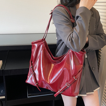 Torba preko ramena, gradski street style, PU materijal, pravokutni oblik, zatvarač, poliester podstava