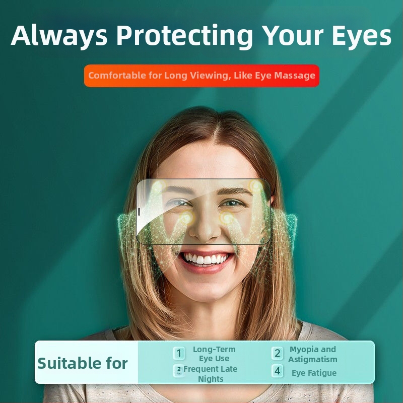 Protecție ecran din sticlă temperată pentru ecranul frontal iPhone 14, iPhone 14 Pro, iPhone 14 Pro Max și iPhone 13 Pro Max — Claritate HD, Anti-amprente, Anti-lumină albastră, Auto-reparare