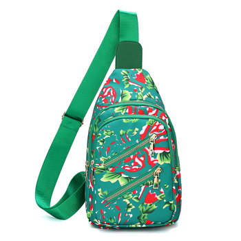 Niuwuzhou najlon torbica za rame uličnog stila bucket bag sa zatvaračem, vertikalnog kvadratnog oblika, džep za mobitel, za svakodnevnu upotrebu