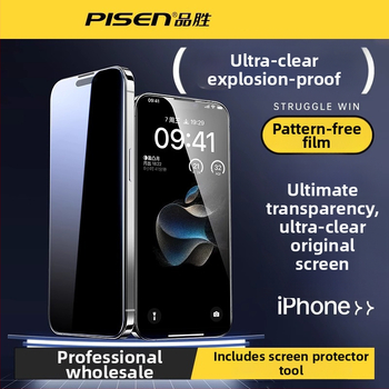 Pisen folie de protecție a ecranului din sticlă temperată HD pentru iPhone 13/13 Pro/Max și iPhone 14/14 Pro/Max