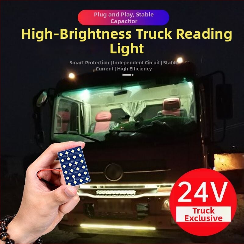 24V autó olvasólámpa 5730 SMD magas fényerővel, 1080–1500 lm, 0,5 W, anyag: vastag üvegszálas tábla