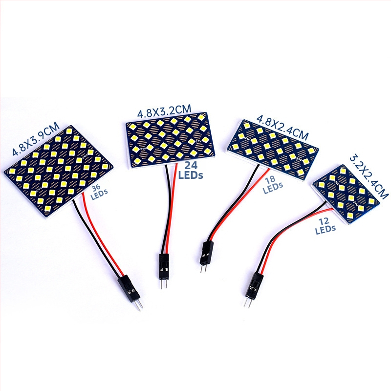 24V špeciálne čítacie svetlo do auta s LED 5730 SMD vysokého jasu, 1080–1500 lm, výkon 0,5 W, materiál: hrubá sklolaminátová doska