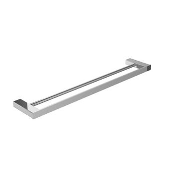 Dvodjelni set držača ručnika od 304 nehrđajućeg čelika — jednonosna kvadratna cijev, završne obrade: brušenje, elektroplatiranje, poliranje, moderan minimalistički stil