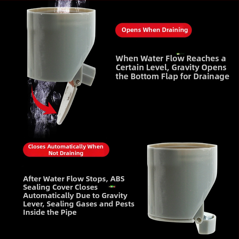 Zátka do umývadla a podlahy s ochranou proti hmyzu a zápachu a proti pretiekaniu | silikónové jadro, materiály: TPR/PP/ABS, značka Shengrong