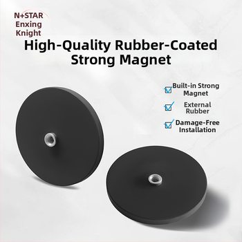 Ισχυρή μαγνητική βάση για στήριξη LED προβολέα σε βάση οροφής; καουτσούκ επικάλυψη, υλικά: NdFeB μαγνήτες, σιδερένια μέρη; μάρκα Star Knight, μοντέλο NPHA-, συμβατό με γενικά μοντέλα