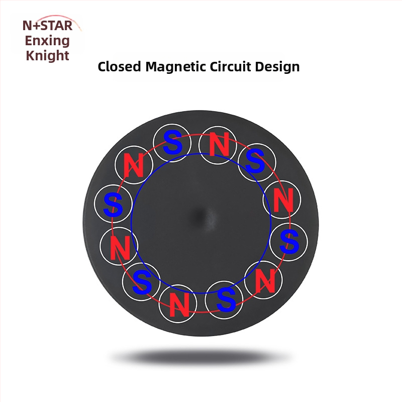 Silná magnetická základňa pre LED reflektor montážny držiak; gumový povrch, NdFeB magnety, železné časti; značka Star Knight, model NPHA-, univerzálna kompatibilita