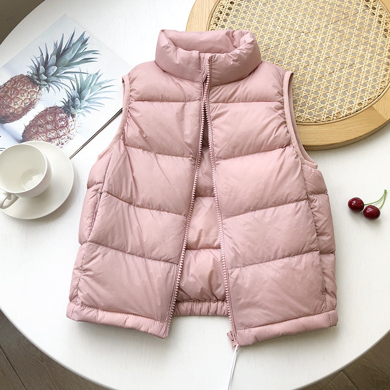 Παιδικό ελαφρύ down γιλέκο, ζεστό για άνοιξη-φθινόπωρο, ηλικίες 3–8 ετών.