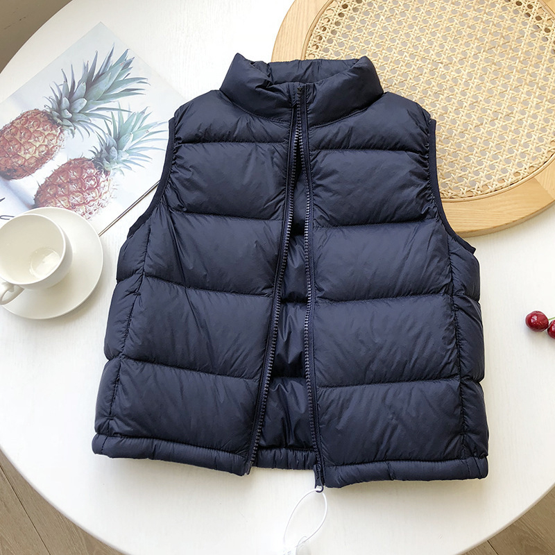 Παιδικό ελαφρύ down γιλέκο, ζεστό για άνοιξη-φθινόπωρο, ηλικίες 3–8 ετών.