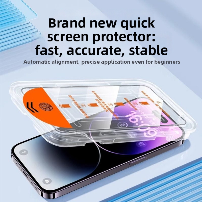 Protecție ecran din sticlă temperată pentru iPhone 14 Pro Max — claritate HD, rezistent la șocuri, praf, anti-amprentare, protecție a intimității