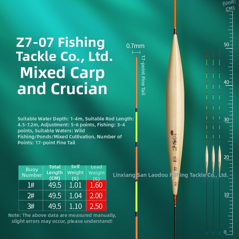 риболовна плувка Three Old Man за вертикален дрейф - reed