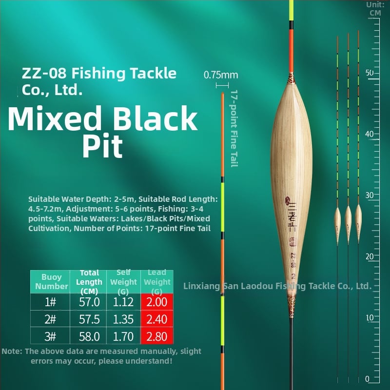 риболовна плувка Three Old Man за вертикален дрейф - reed