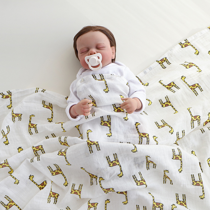 Besidira – 100% pamuk wrap za novorođenčad – uzorci: crtani likovi, cvijeće, oblici; za novorođenčad 0–1 godina