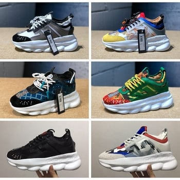 Унисекс обувки за свободно време с повишаване на височината и гумена подметка за пролетта