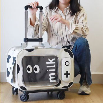 Transport pentru animale de companie din PVC, cu duritate medie, capacitate 10 kg pentru pisici / 7,5 kg pentru câini