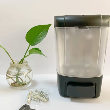 Dispenser de săpun montat pe perete, acționat prin apăsare, ABS, turnare prin injecție, design modern