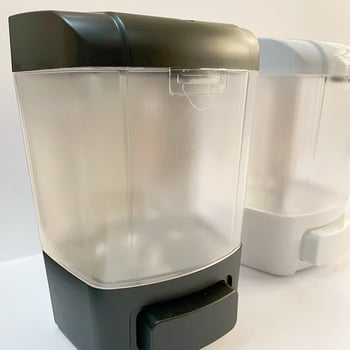 Dispenser de săpun montat pe perete, acționat prin apăsare, ABS, turnare prin injecție, design modern