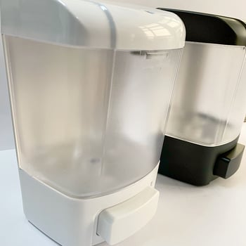 Dispenser de săpun montat pe perete, acționat prin apăsare, ABS, turnare prin injecție, design modern