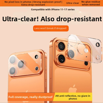 Προστατευτικό φακού πίσω iPhone — Μάρκα YOT, Κεραμωμένο γυαλί, Πλήρης κάλυψη, Συμβατό με iPhone 12, 14, 13