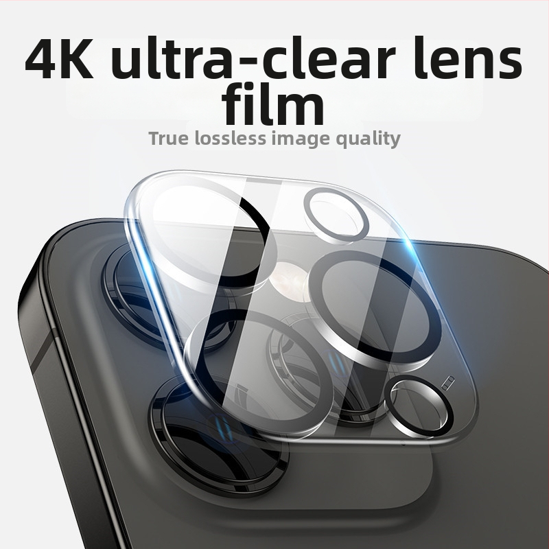 Προστατευτικό φακού πίσω iPhone — Μάρκα YOT, Κεραμωμένο γυαλί, Πλήρης κάλυψη, Συμβατό με iPhone 12, 14, 13