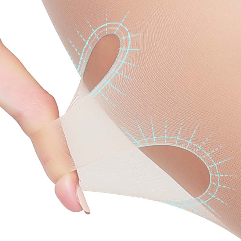 Ženske čarape od velūra najlona, tanke, bikini kroj, duljina cijevi, 80–90% najlona