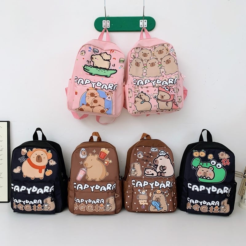 Torba za vrtić s printom – najlon, lagana, unisex, animirani motiv