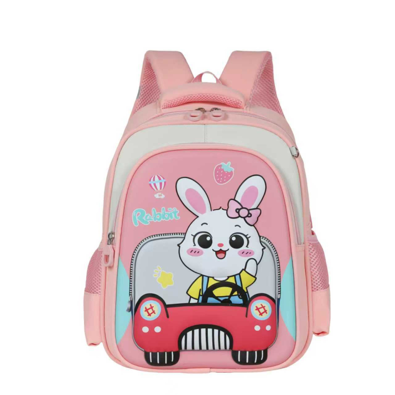 Unisex školski ruksak za djecu – lagan, poliester, naramenice s zračnim jastučićem, uzorak anime & crtani likovi, za 3.–4. razred