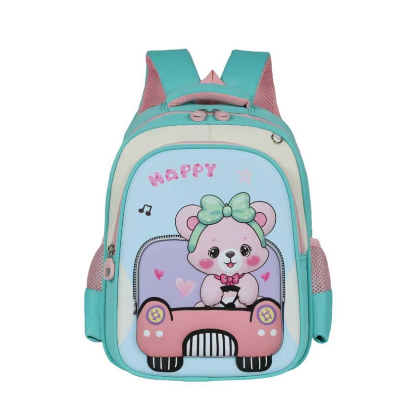 Unisex školski ruksak za djecu – lagan, poliester, naramenice s zračnim jastučićem, uzorak anime & crtani likovi, za 3.–4. razred