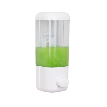 Zidni dozator sapuna s ručnim pritiskom, 500 ml, GPPS plastika, 200 g, montaža bez bušenja