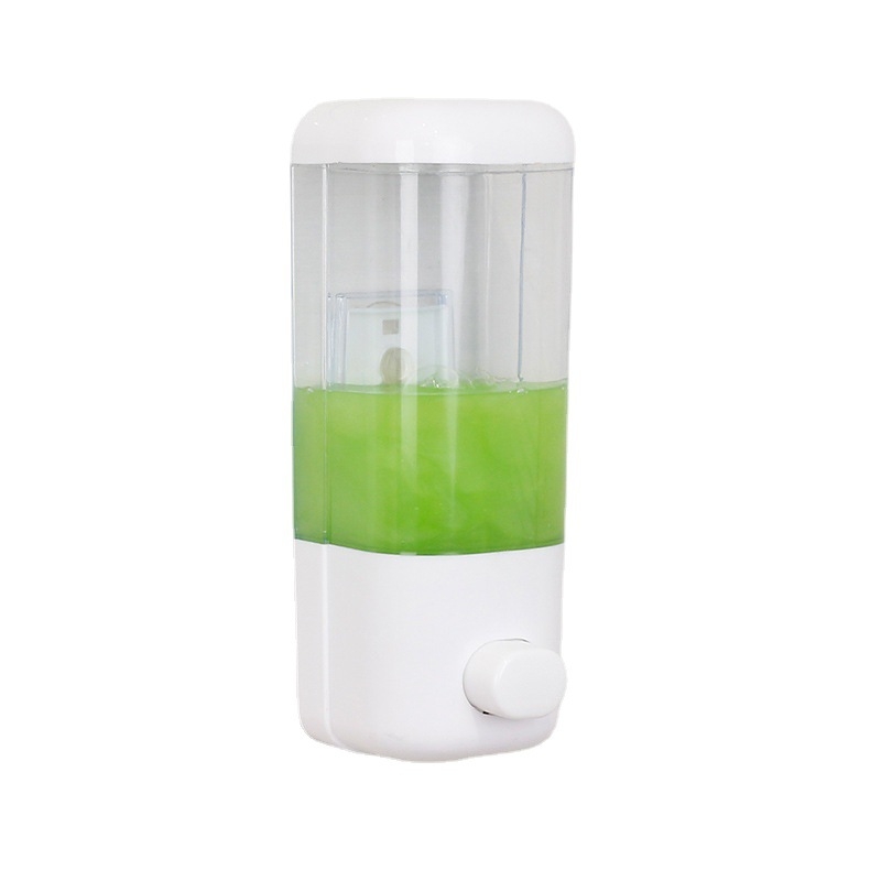 Zidni dozator sapuna s ručnim pritiskom, 500 ml, GPPS plastika, 200 g, montaža bez bušenja