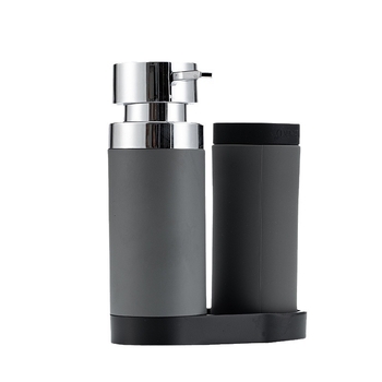 Dispenzer za sapun u kuhinji s ručnim pritiskom, silikon + smola, mat finiš, moderan stil, 550 g