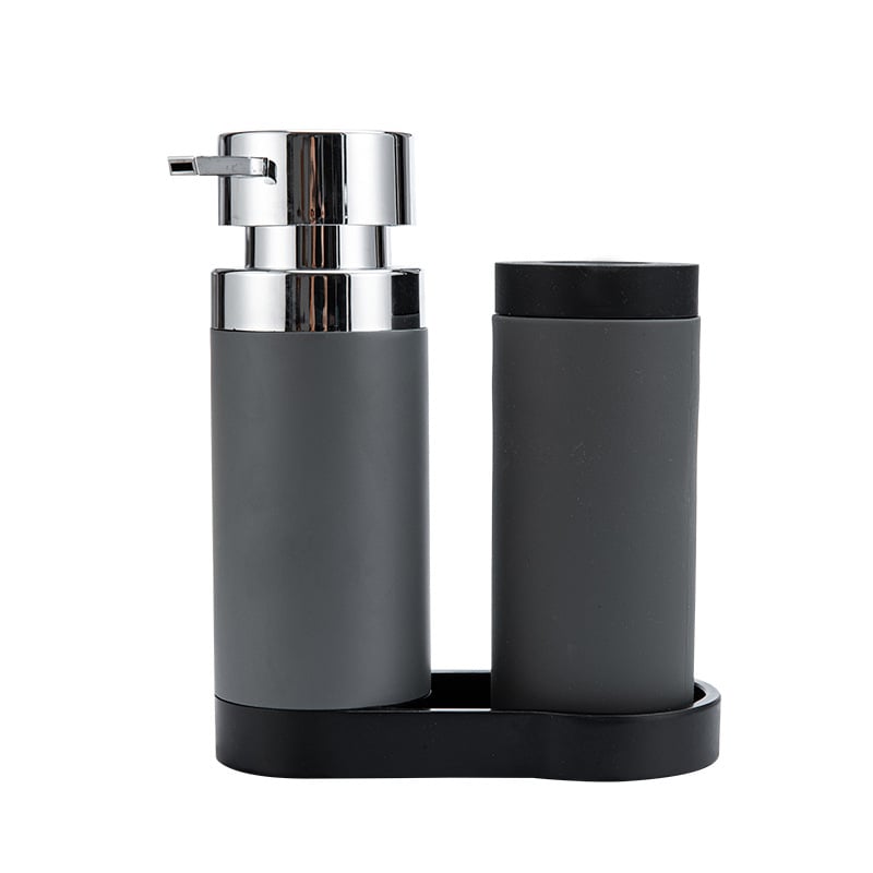 Dispenzer za sapun u kuhinji s ručnim pritiskom, silikon + smola, mat finiš, moderan stil, 550 g