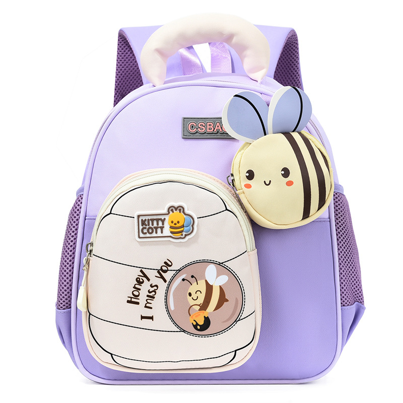 Unisex ruksak za predškolu, Oxford materijal, lagan, ergonomski zakrivljeni naramenice, uzorak anime, namijenjeno školskom korištenju