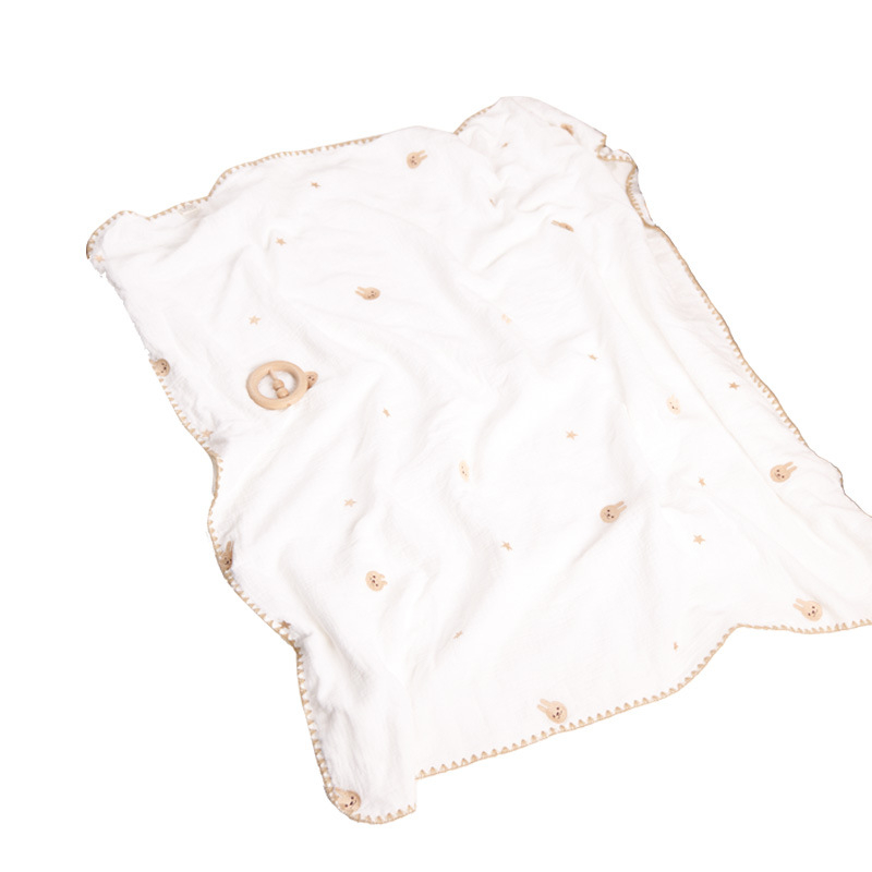 Dječja deka od 100% pamuka, 300-500 g, za novorođenčad do 6 godina, sve četiri sezone, stil laganog luksuza