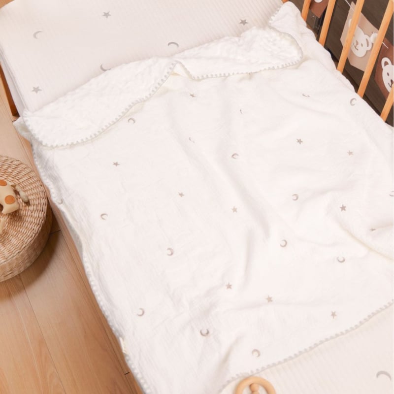 Dječja deka od 100% pamuka, 300-500 g, za novorođenčad do 6 godina, sve četiri sezone, stil laganog luksuza