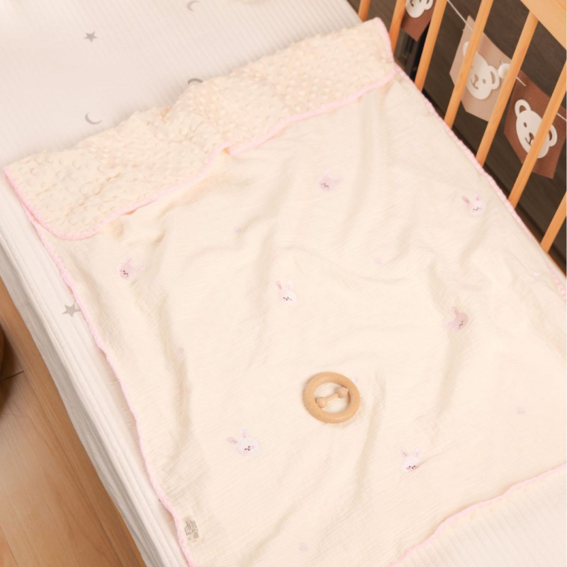 Dječja deka od 100% pamuka, 300-500 g, za novorođenčad do 6 godina, sve četiri sezone, stil laganog luksuza