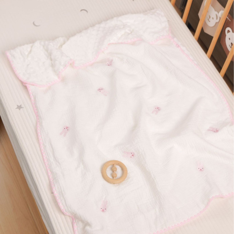 Dječja deka od 100% pamuka, 300-500 g, za novorođenčad do 6 godina, sve četiri sezone, stil laganog luksuza