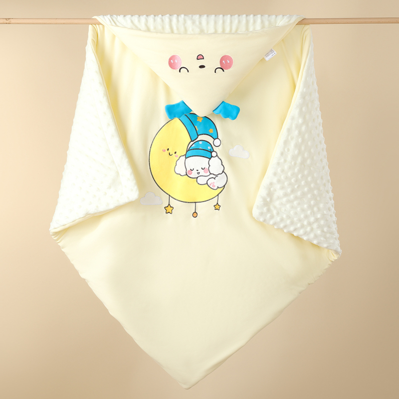 Dječja pamukova deka za novorođenče - zima i jesen, uzorci: životinje, crtani filmovi; nadjev: sintetičko vlakno