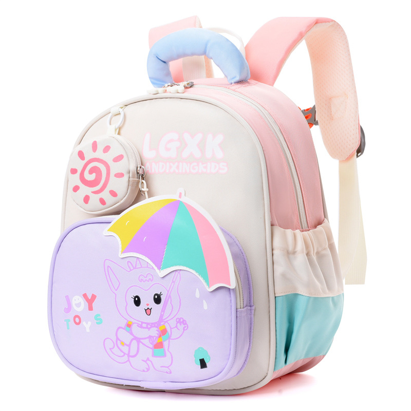 Ruksak za predškolu s dinosaurom - lagan, najlon, prozračan, vodootporan, naramenice s jastukom zraka