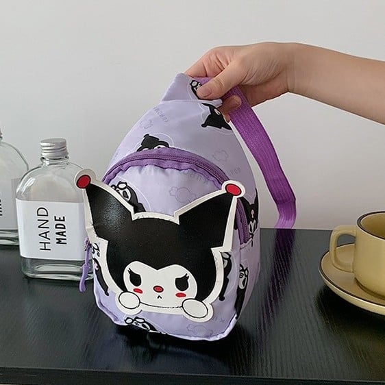 Dječji ruksak, najlon, prozračan i otporan, dječji stil s Kuromi slikom, kod Wh3140