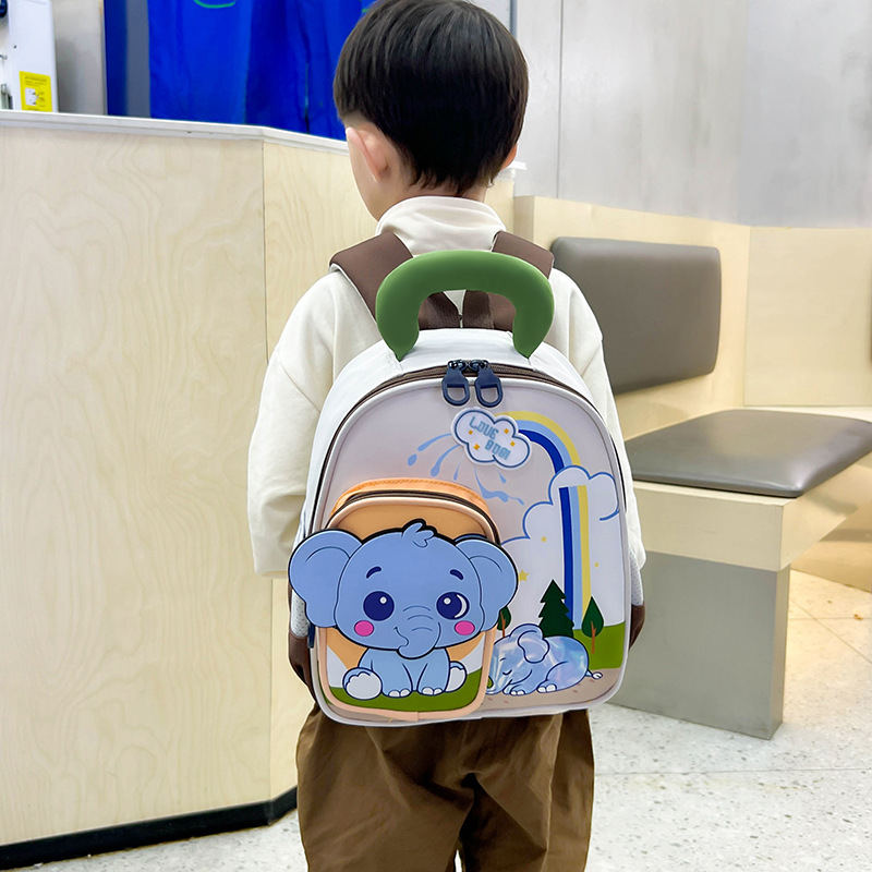 Dječji ruksak s animiranim motivom za uzrast 3–6 godina, lagan, unisex, najlon, prozračne naramenice s zračnim jastučićem, za vrtić